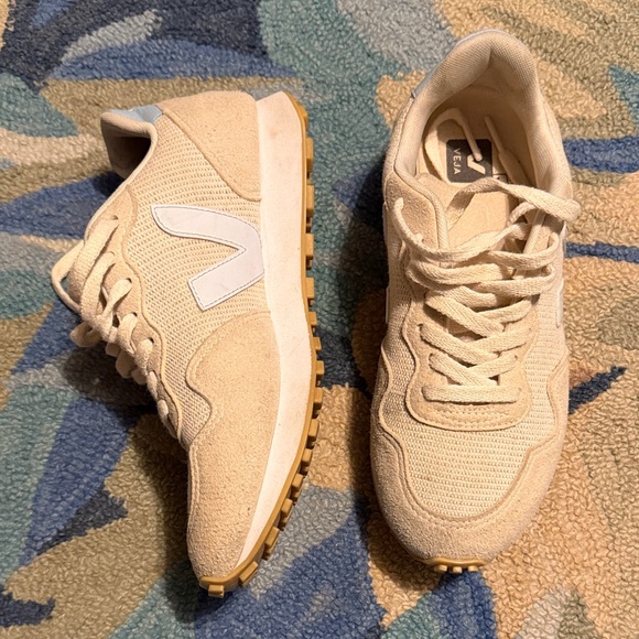 Veja Shoes - Veja Beige and Blue Women's Sneakers